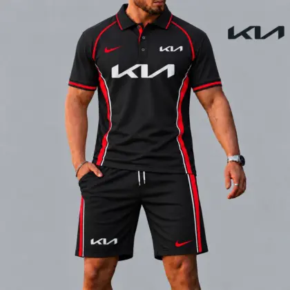 Kia | Racing Style Polo Shirt and Shorts Set