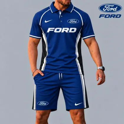 Ford | Racing Style Polo Shirt and Shorts Set