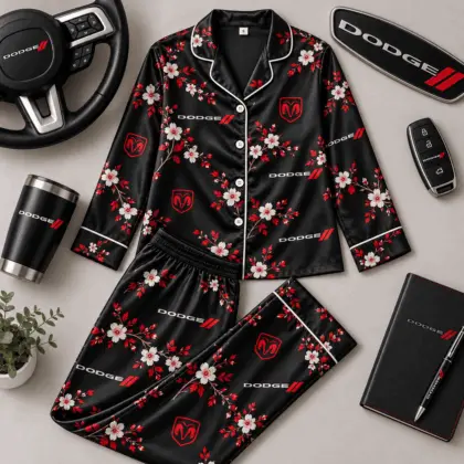 Dodge | Floral Satin Pajama Set