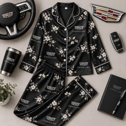 Cadillac | Floral Satin Pajama Set