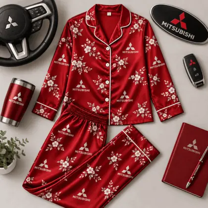 Mitsubishi | Floral Satin Pajama Set
