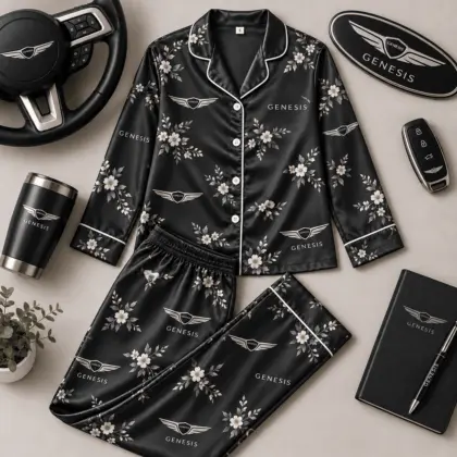 Genesis | Floral Satin Pajama Set