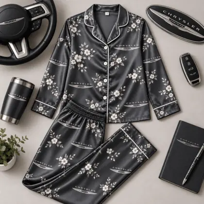 Chrysler | Floral Satin Pajama Set