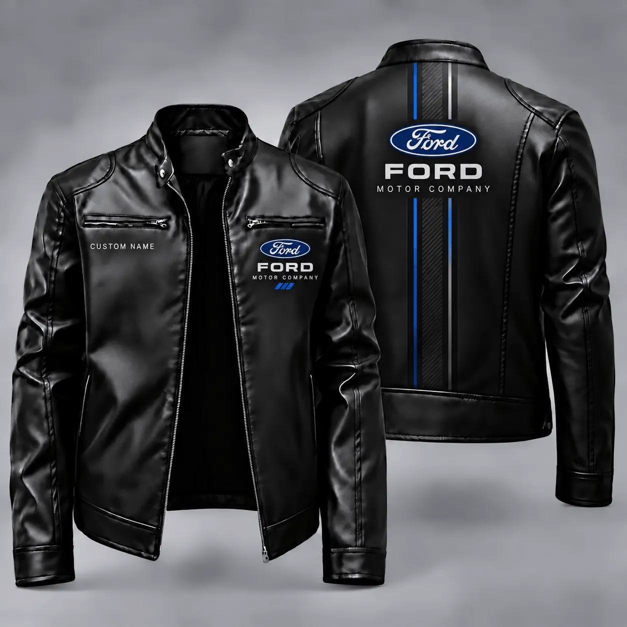 Ford | Automotive Heritage Racing Stripe Biker Jacket