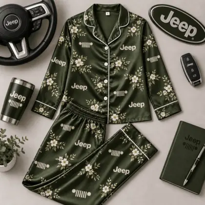 Jeep | Floral Satin Pajama Set