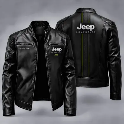 Jeep | Automotive Heritage Racing Stripe Biker Jacket