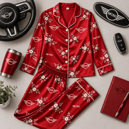 Mini | Floral Satin Pajama Set
