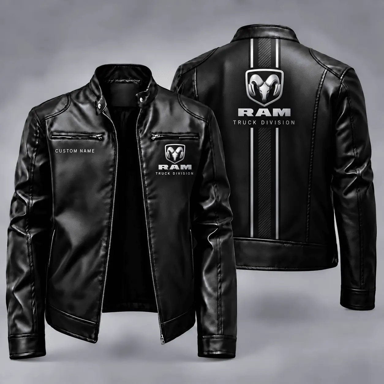 RAM | Automotive Heritage Racing Stripe Biker Jacket