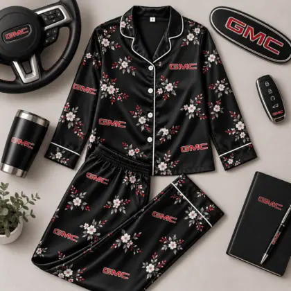 GMC | Floral Satin Pajama Set