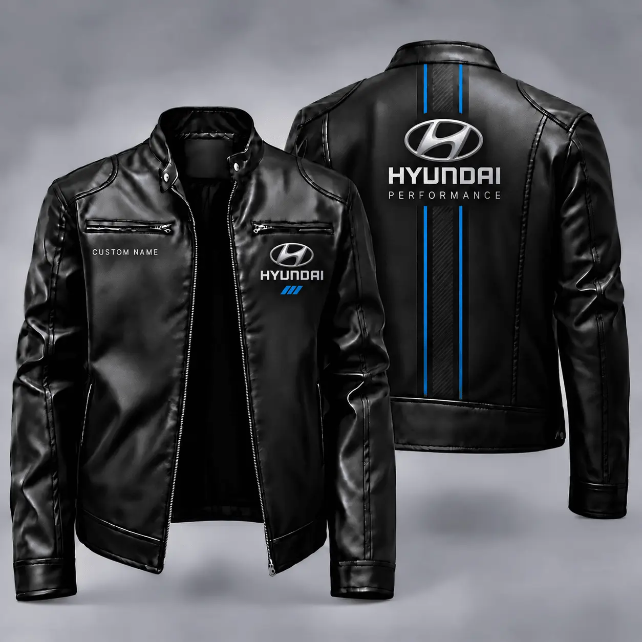 Hyundai | Automotive Heritage Racing Stripe Biker Jacket