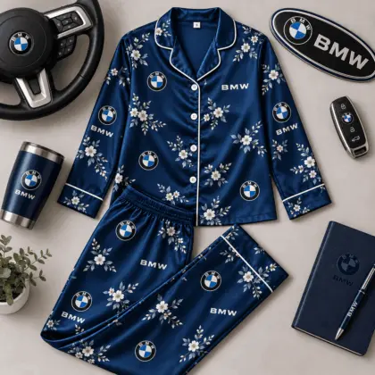 BMW | Floral Satin Pajama Set