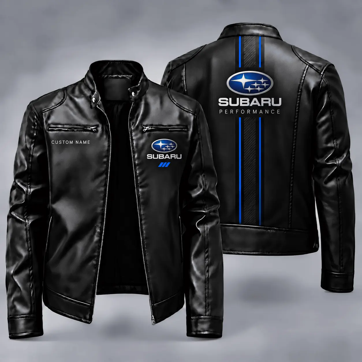 Subaru | Automotive Heritage Racing Stripe Biker Jacket
