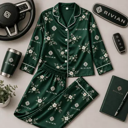 Rivian | Floral Satin Pajama Set