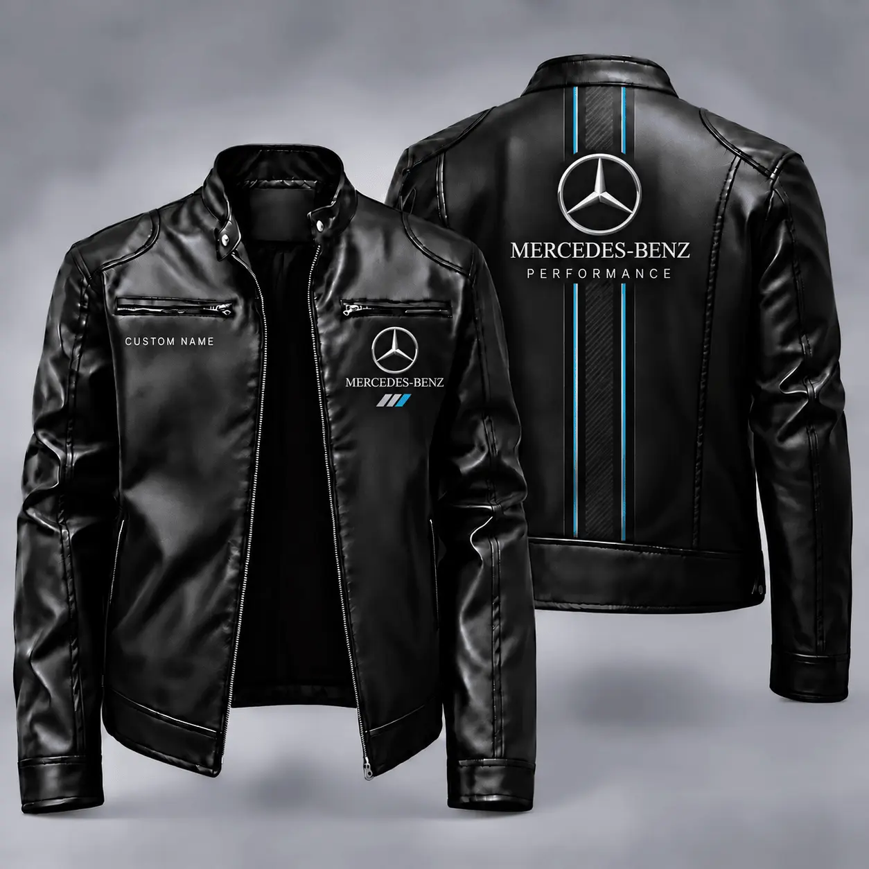 Mercedes-Benz | Automotive Heritage Racing Stripe Biker Jacket