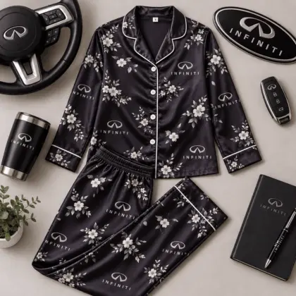Infiniti | Floral Satin Pajama Set
