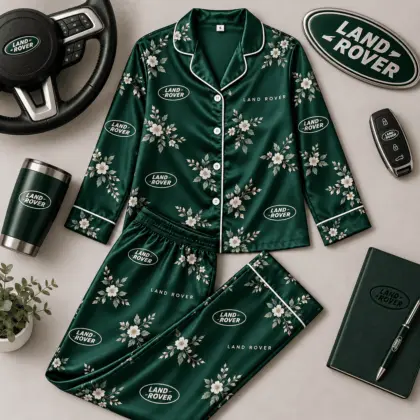 Land Rover | Floral Satin Pajama Set