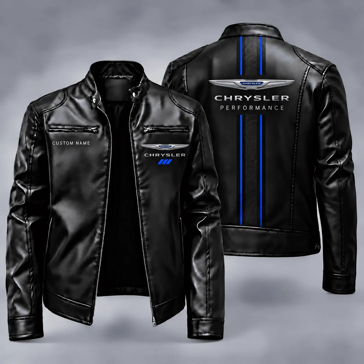 Chrysler | Automotive Heritage Racing Stripe Biker Jacket