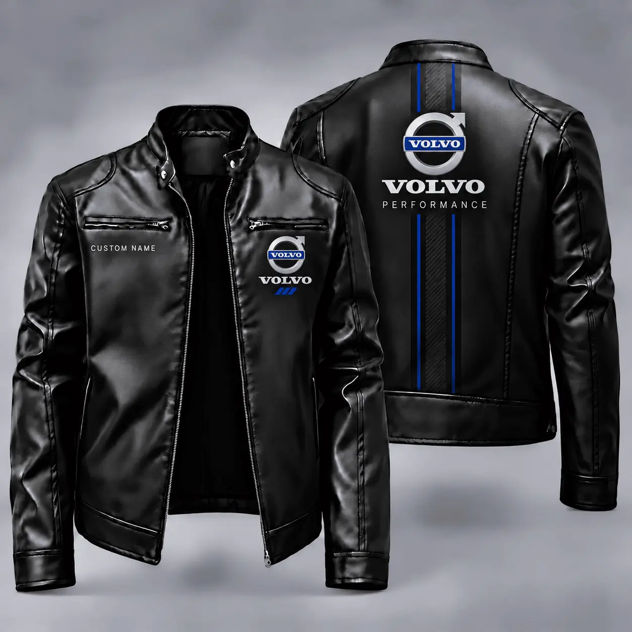 Volvo | Automotive Heritage Racing Stripe Biker Jacket