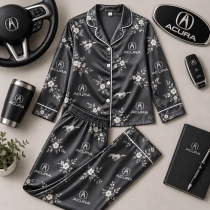Acura | Floral Satin Pajama Set