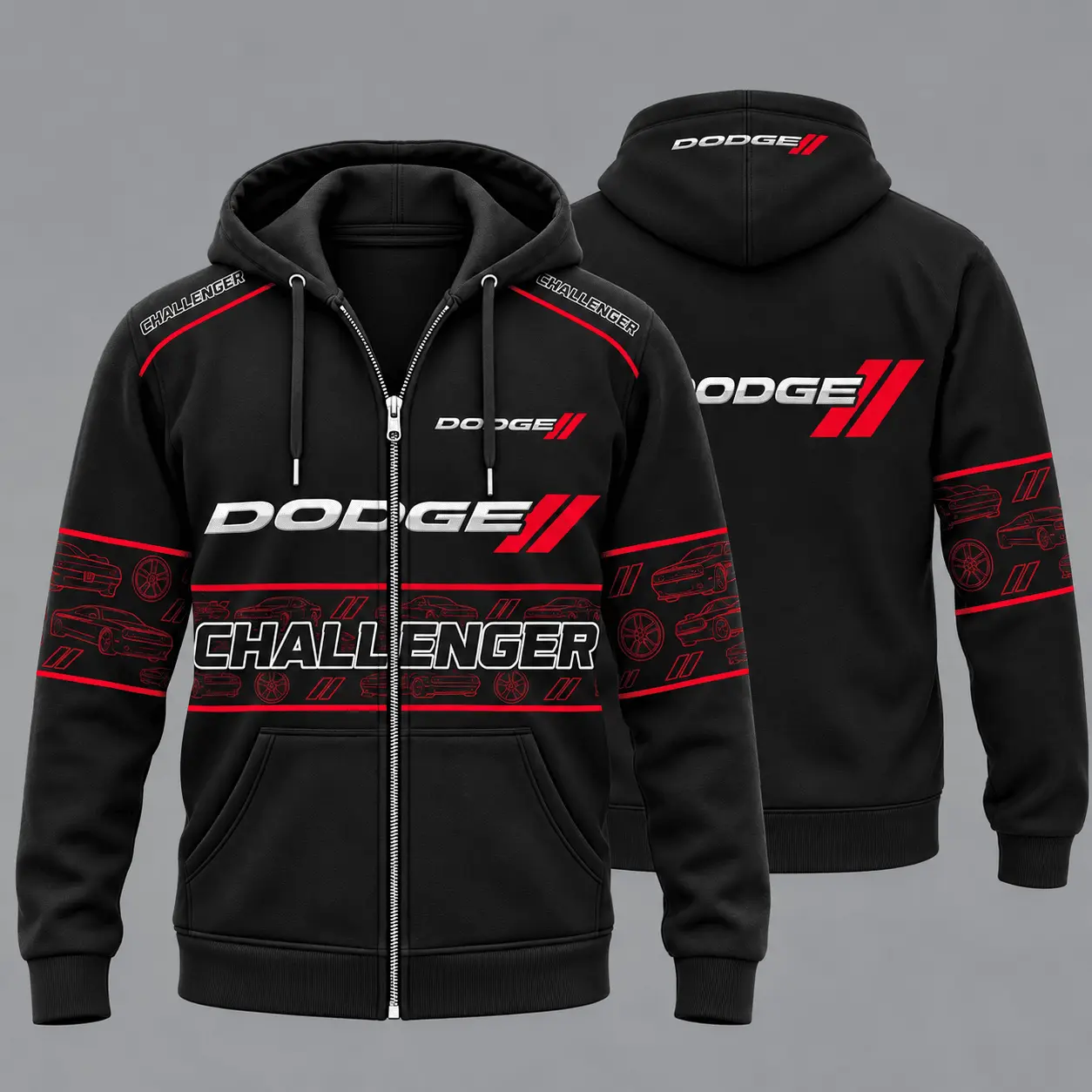 Dodge | Premium Sport Zip Hoodie TD