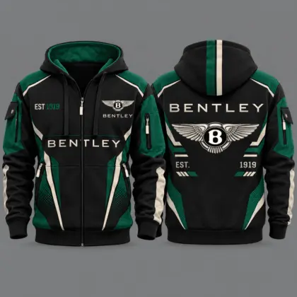 Bentley | Premium Car Lover Hoodie Half Zipper TD