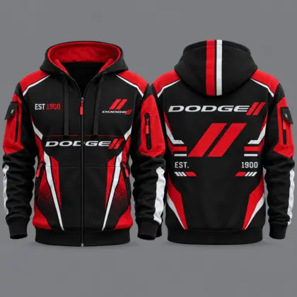 Dodge | Premium Car Lover Hoodie Half Zipper TD