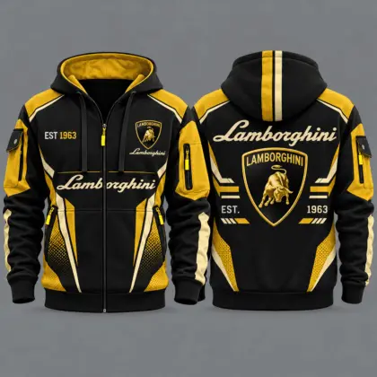Lamborghini | Premium Car Lover Hoodie Half Zipper TD