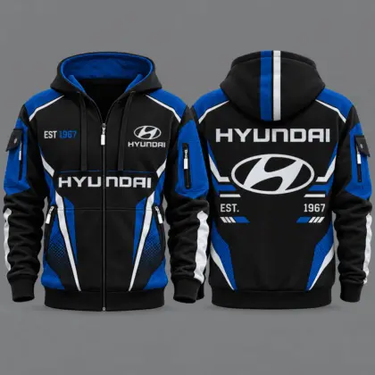 Hyundai | Premium Car Lover Hoodie Half Zipper TD