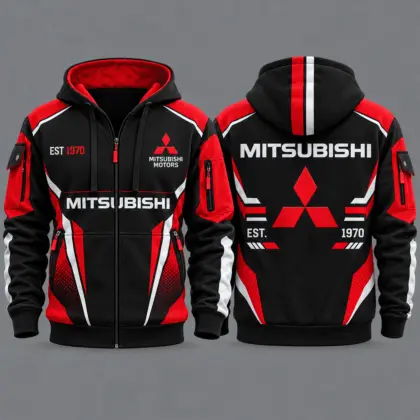 Mitsubishi | Premium Car Lover Hoodie Half Zipper TD